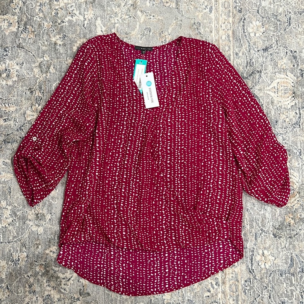 West Kei Pink Patterned Shirt - M